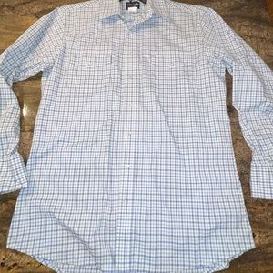 Vintage Cowboy Western pearl snap‎ button down long sleeve shirt lightweight XLT